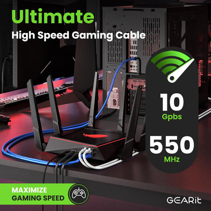Cat 6 Ethernet Cable 5 Ft (24-Pack) - Cat6 Patch Cable, Cat 6 Patch Cable, Cat6 Cable, Cat 6 Cable, Cat6 Ethernet Cable, Network Cable, Internet Cable - Black 5 Feet